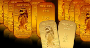 singapore merlion 1g gold bars